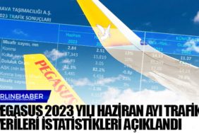 Pegasus 2023 yılı Haziran ayı trafik verileri istatistikleri açıklandı