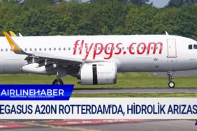 Pegasus A20N Rotterdam'da, hidrolik arızası