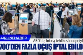 ABD'de, fırtına tehlikesi nedeniyle 1700'den fazla uçuş iptal edildi