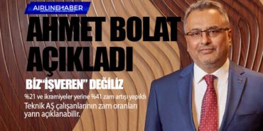Ahmet Bolat Açıkladı. Yüzde 21 ve ikramiyeler yerine yüzde 41 zam artışı yapıldı