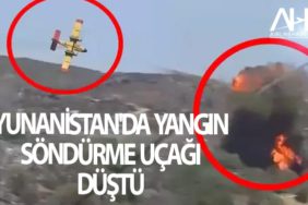 Son dakika | Yunanistan'da yangın söndürme uçağı düştü