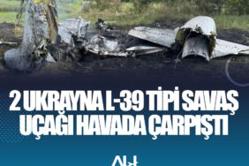 2 Ukrayna L-39 tipi savaş uçağı havada çarpıştı