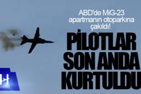 ABD'de MiG-23 apartmanın otoparkına çakıldı! Pilotlar son anda kurtuldu...
