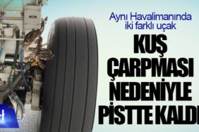 Aynı Havalimanında iki farklı uçak kuş çarpması nedeniyle pistte kaldı