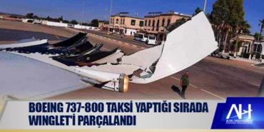 Boeing 737-800 taksi yaptığı sırada Winglet'i parçalandı 5 Haberler savaş Boeing 737-800 taksi yaptığı sırada Winglet’i parçalandı