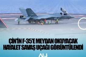 Çin'in F-35'e meydan okuyacak hayalet savaş uçağı görüntülendi