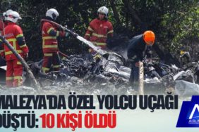 Malezya'da özel yolcu uçağı düştü: 10 kişi öldü