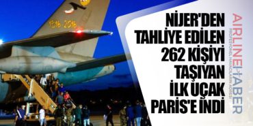 Nijer'den tahliye edilen 262 kişiyi taşıyan ilk uçak Paris'e indi 10 Haberler KKTC Nijer’den tahliye edilen 262 kişiyi taşıyan ilk uçak Paris’e indi