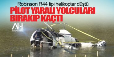 Robinson R44 tipi helikopter düştü. Pilot yaralı yolcuları bırakıp kaçtı 6 Haberler turist Robinson R44 tipi helikopter düştü. Pilot yaralı yolcuları bırakıp kaçtı