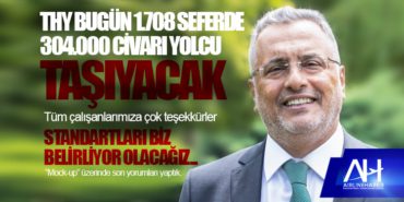 THY bugün 1.708 seferde 304.000 civarı yolcu taşıyacak 4 Haberler KAAN THY bugün 1.708 seferde 304.000 civarı yolcu taşıyacak