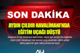 Yaralanan iki kişi hastaneye kaldırılırken, olayla ilgili soruşturma başlatıldı. Aydın Çıldır Havalimanı’nda bulunan uçuş okulundan eğitim amaçlı kalkış yapan bir uçak, kalkış esnasında düştü.