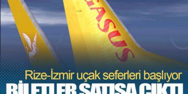 Pegasus, Rize-İzmir uçak seferlerine başlıyor. Biletler satışa çıktı 7 Haberler turist Pegasus, Rize-İzmir uçak seferlerine başlıyor. Biletler satışa çıktı