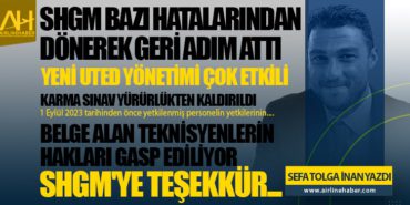 SHGM bazı hatalarından dönerek geri adım attı. Belge alan teknisyenlerin hakları gasp ediliyor