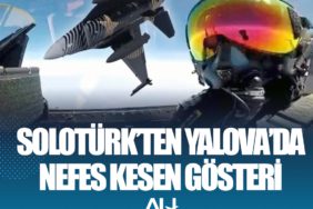 SOLOTÜRK, Yalova’da gösteriyi izleyen vatandaşların nefesini kesti