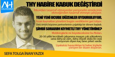 THY habire kabuk değiştirdi. Yeni yeni ucube düzenler uyduruluyor. Şimdi sorarım kıymetli THY yönetimine?