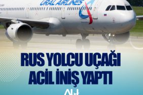 Rus yolcu uçağı acil iniş yaptı
