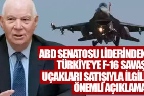 ABD Senatosu liderinden Türkiye'ye F-16 savaş uçakları satışıyla ilgili önemli açıklama