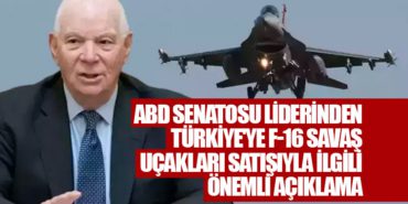ABD Senatosu liderinden Türkiye'ye F-16 savaş uçakları satışıyla ilgili önemli açıklama 9 Manşet Pegasus ABD Senatosu liderinden Türkiye’ye F-16 savaş uçakları satışıyla ilgili önemli açıklama