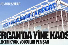 Ercan’da yine kaos: Elektrik yok, yolcular perişan