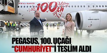 Pegasus, 100. uçağı “Cumhuriyet” İstanbul Sabiha Gökçen Havalimanı’na iniş yaptı 9 Haberler Bayraktar Pegasus, 100. uçağı “Cumhuriyet” İstanbul Sabiha Gökçen Havalimanı’na iniş yaptı