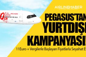 Pegasus'tan Yurtdışı Kampanyası! 11Euro + Vergilerle Başlayan Fiyatlarla Seyahat Et!