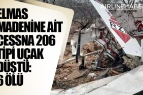 Elmas madenine ait Cessna 206 tipi uçak düştü: 6 ölü
