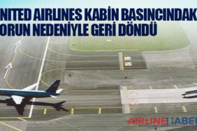 United Airlines kabin basıncındaki sorun nedeniyle geri döndü