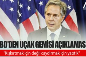 ABD'den uçak gemisi açıklaması: "Kışkırtmak için değil caydırmak için yaptık"