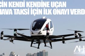 Çin kendi kendine uçan hava taksi için ilk onayı verdi