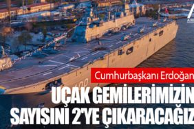 Cumhurbaşkanı Erdoğan: Uçak gemilerimizin sayısını 2'ye çıkaracağız