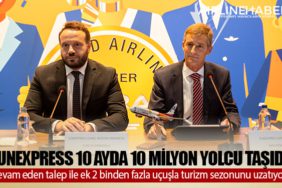 SunExpress 10 ayda 10 milyon yolcu taşıdı