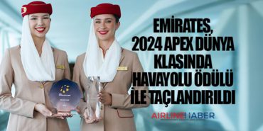 Emirates, 2024 APEX Dünya Klasında Havayolu ödülü ile taçlandırıldı 9 Haberler ANKA Emirates, 2024 APEX Dünya Klasında Havayolu ödülü ile taçlandırıldı