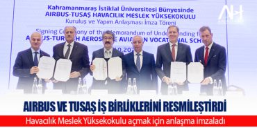 Airbus ve TUSAŞ iş birliklerini resmileştirdi. Havacılık Meslek Yüksekokulu açmak için anlaşma imzaladı  1 Haberler Airbus Airbus ve TUSAŞ iş birliklerini resmileştirdi. Havacılık Meslek Yüksekokulu açmak için anlaşma imzaladı
