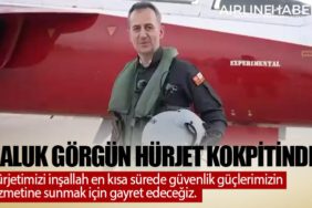 Haluk Görgün Hürjet kokpitinde