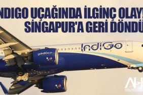 IndiGo uçağında ilginç olay! Singapur'a geri döndü