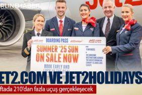 Jet2.com ve Jet2holidays, haftada 210'dan fazla uçuş gerçekleşecek