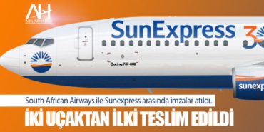 South African Airways ile Sunexpress arasında imzalar atıldı. İki uçaktan ilki teslim edildi 1 Manşet Sunexpress South African Airways ile Sunexpress arasında imzalar atıldı. İki uçaktan ilki teslim edildi