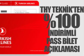 THY Teknik'ten %100 indirimli Pass bilet açıklaması
