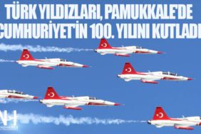 Türk Yıldızları, Pamukkale'de Cumhuriyet'in 100. yılını kutladı