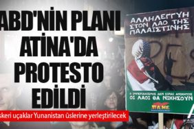 ABD'nin Planı Atina'da protesto edildi