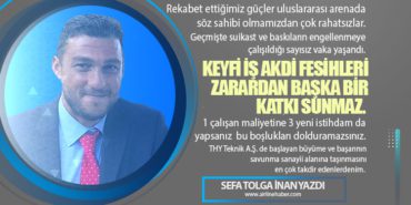Keyfi iş akdi fesihleri zarardan başka bir katkı sunmaz. 1 çalışan maliyetine 3 yeni istihdam da yapsanız bu boşlukları dolduramazsınız.