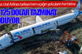 Rus Ural Airlines tarlaya inen uçağın yolcuların her birine 1.125 dolar tazminat ödüyor