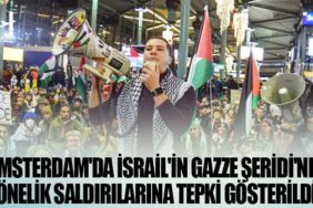 Amsterdam'daki Schipol Havalimanı'nda " Gazze'de ateşkes" çağrısı