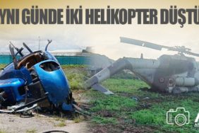Aynı günde iki helikopter düştü