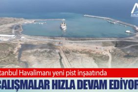 İstanbul Havalimanı yeni pist inşaatında çalışmalar hızla devam ediyor