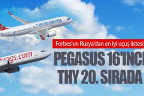 Forbes'un Rusya'dan en iyi uçuş listesi: Pegasus 16'ıncı THY 20. sırada