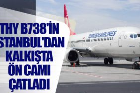 THY B738'in İstanbul'dan kalkışta ön camı çatladı