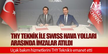 THY Teknik ile SWISS Hava Yolları arasında imzalar atıldı. Uçak bakım hizmetlerini THY Teknik’e emanet etti 3 Haberler İstanbul Havalimanı THY Teknik ile SWISS Hava Yolları arasında imzalar atıldı. Uçak bakım hizmetlerini THY Teknik’e emanet etti