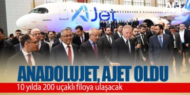 THY iştiraki Anadolujet'in ismi AJET olarak değiştirildi: 10 yılda 200 uçaklı filoya ulaşacak 4 Haberler AJET THY iştiraki Anadolujet’in ismi AJET olarak değiştirildi: 10 yılda 200 uçaklı filoya ulaşacak
