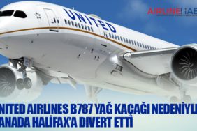 United Airlines B787 yağ kaçağı nedeniyle Kanada Halifax’a divert etti